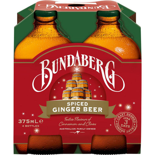 Bundaberg Spiced Ginger Beer 4 Pack 375ml