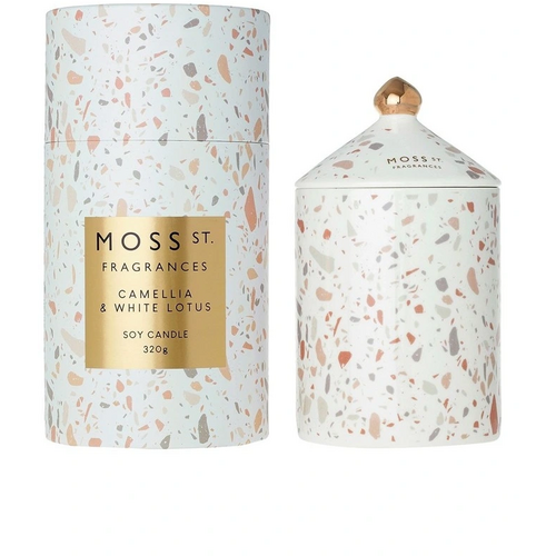 Moss St. Ceramics Camellia and White Lotus Candle 320g
