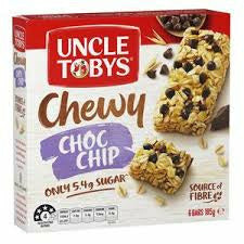Uncle Tobys Muesli Bars Chewy Choc Chip 6 Pack