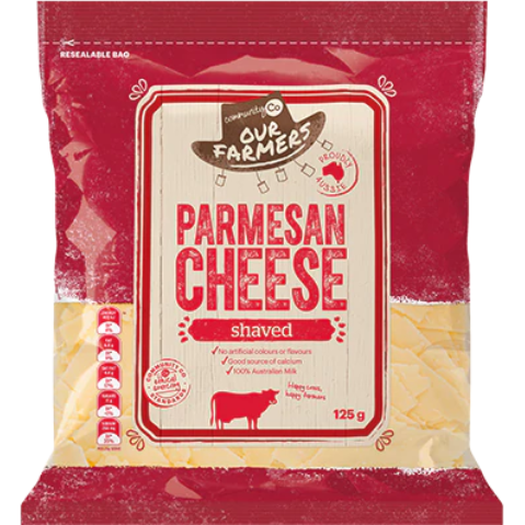 Community Co Shaved Parmesan Cheese 125Gm