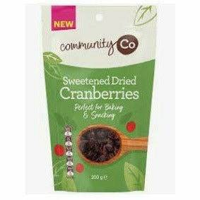 Community Co Dried Cranberries 200gm