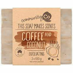 Community Co Soap Coconut & Coffee 2 pack