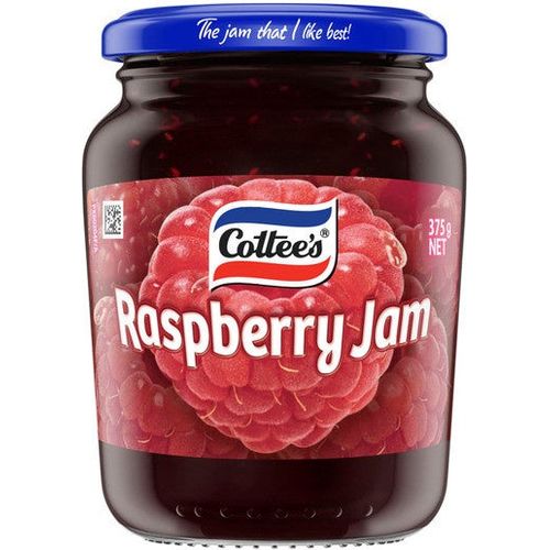 Cottees Raspberry Jam 375gm