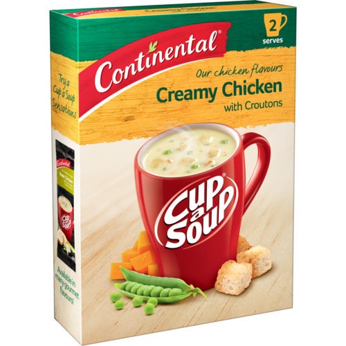 Continental Cup A Soup Creamy Chicken W Croutons 2Pk