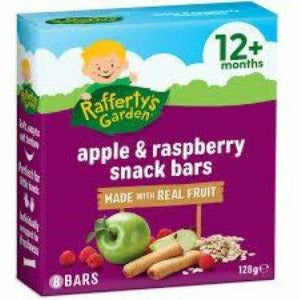 Raffertys Garden Fruit Snack Bars Apple & Raspberry 12+M