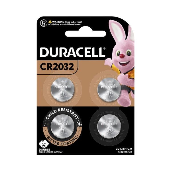Duracell Batteries Cell Button 2032 4 pack