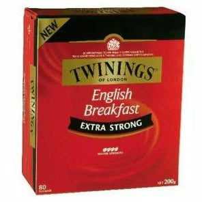 Twinings English Breakfast Tea Bags Extra Strong 80S