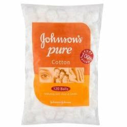 Johnsons® Pure Cotton Balls White 120