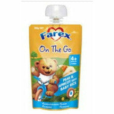 Farex Pear & Apricot Rice Cereal Breakfast on the Go 120g