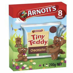 Arnotts Tiny Teddy Chocolate 8Pk