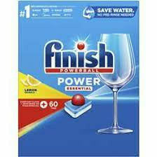 Finish Power Dishwasher Tablets Essentials Lemon 60s