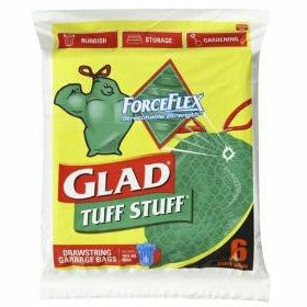 Glad Tuff Stuff Garbage Bag 6Pk
