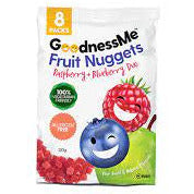 Goodnessme Fruit Nuggets Raspberry and Blueberry 120gm