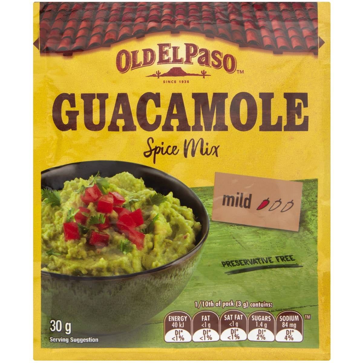 Old El Paso Spice Mix Guacamole 30gm