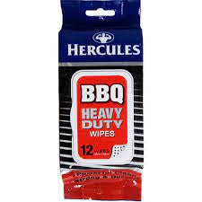 Hercules Heavy Duty BBQ wipes 12 pack