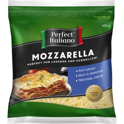 Perfect Italiano Mozzarella Cheese Shredded 450g