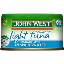 John West Tuna Tempters Light Tuna in Springwater 95gm