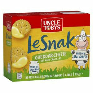 Uncle Tobys Le Snak Cheddar Cheese 6Pk