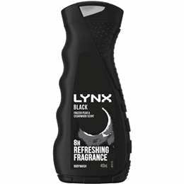 Lynx Body Wash Black Frozen Pear and Cedarwood 400 ml