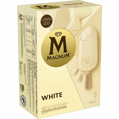 Magnum  White Ice Cream 4 Pack