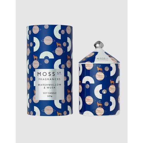 Moss St. Ceramics Marshmallow and Musk Candle 320g