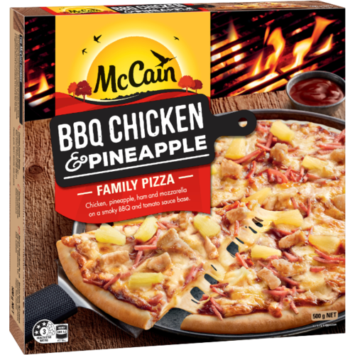 McCain Pizza BBQ Chicken & Pineapple 500g