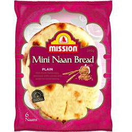 Mission Naan Bread Mini 240gm 6 pack