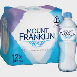 Mount Franklin Still Water 12 x 500ml
