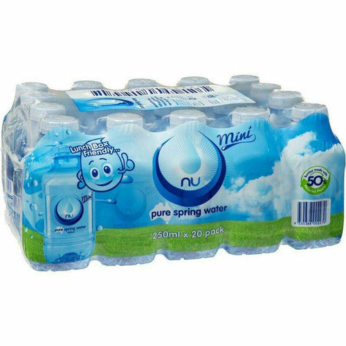 Nu Pure Spring Water 250Ml X 20Pk