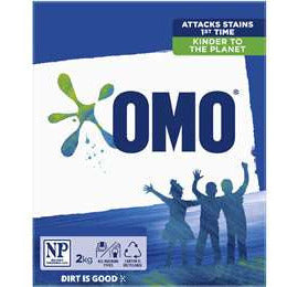 Omo Active Clean Laundry Powder Front & Top Loader 2kg