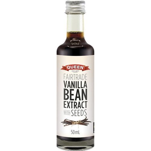 Queen Fairtrade Vanilla Bean Extract with seeds 50ml