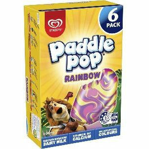 Streets Paddlepop Rainbow 6 Pk