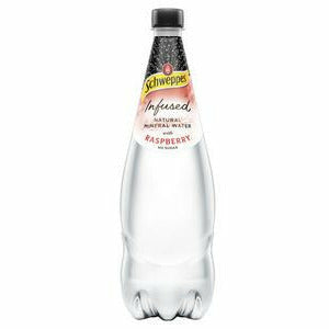 Schweppes Raspberry Infused Mineral Water 1.1L