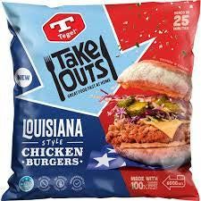 Tegel Take Outs Louisiana Chicken Burger 600g