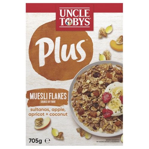 Uncle Tobys Plus Muesli Flakes 705g