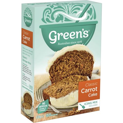 Green's traditional cake mix carrot 470g