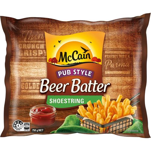 McCain Beer Battered Shoestring Fries 750g