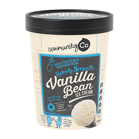 Community Co Vanilla Bean Ice Cream 1L