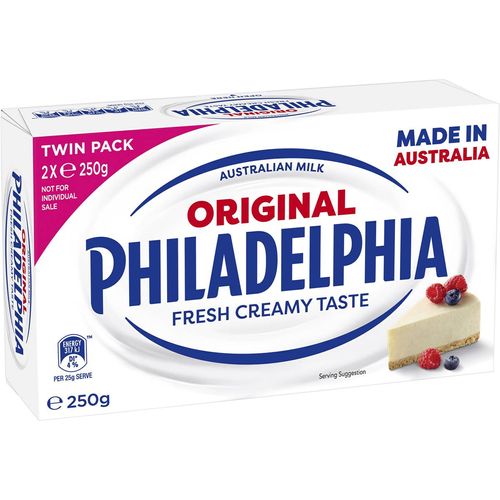 Philadelphia Original Cream Cheese Twin Block 500g