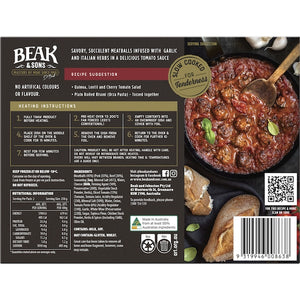 Beak & Sons Meatballs in Italian Herb Sauce 500g