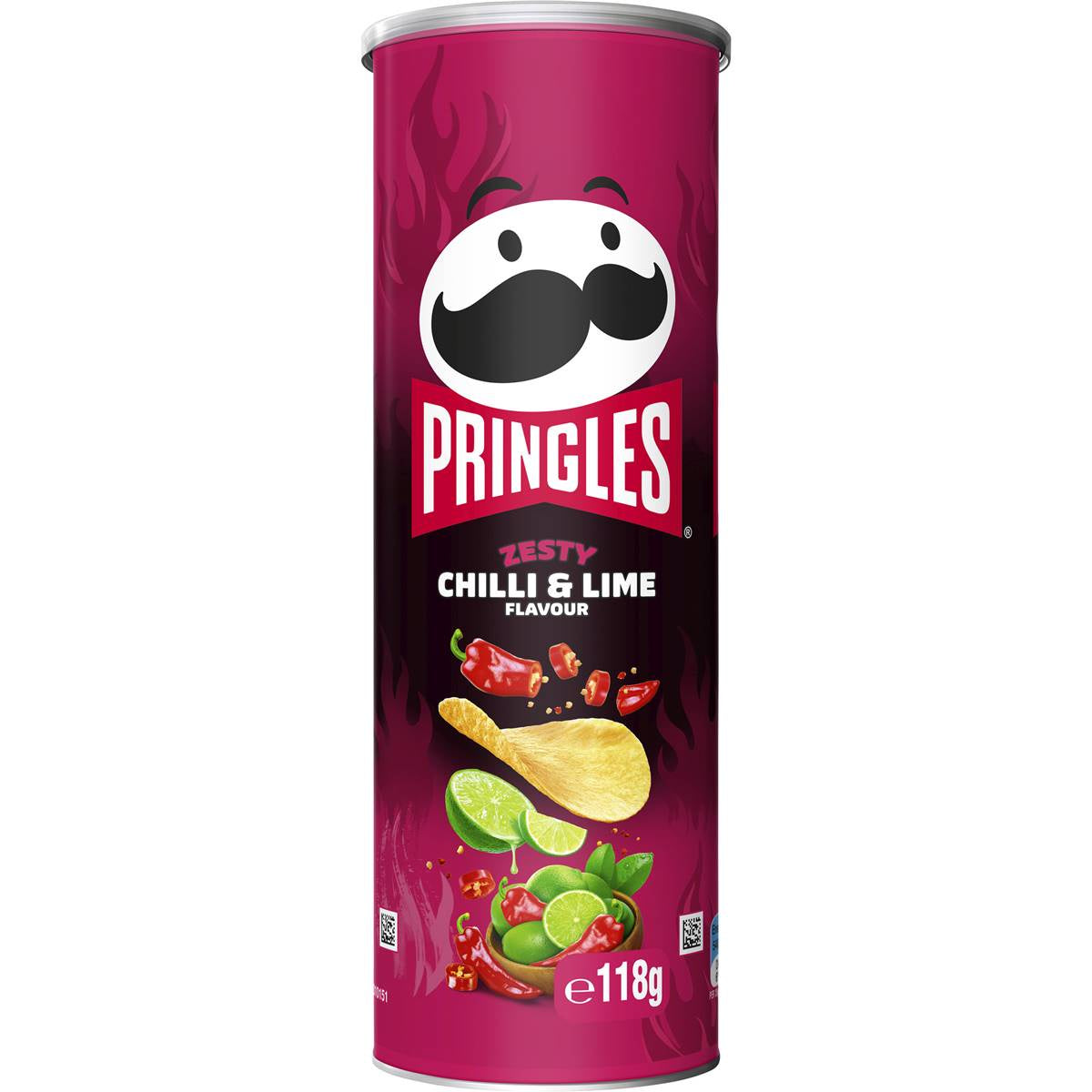 Pringles Zesty Chilli & Lime 118g