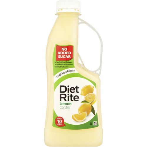 Diet Rite Cordial Lemon 1L