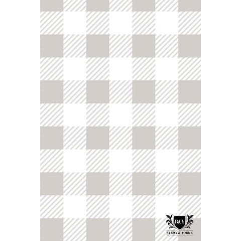 Byron & Yorke Tea Towel Silver Gingham