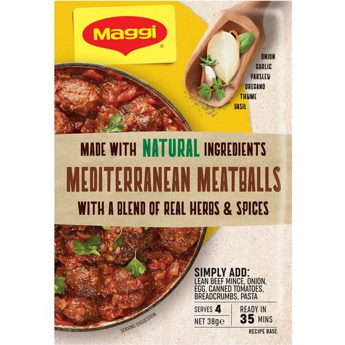 Maggi Mediterranean Meatballs Recipe Base 38gm