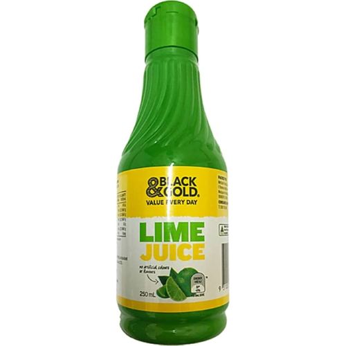 Black & Gold Lime Juice 250mL