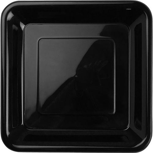 FS Square Snack Plate 18cm Black 20pk