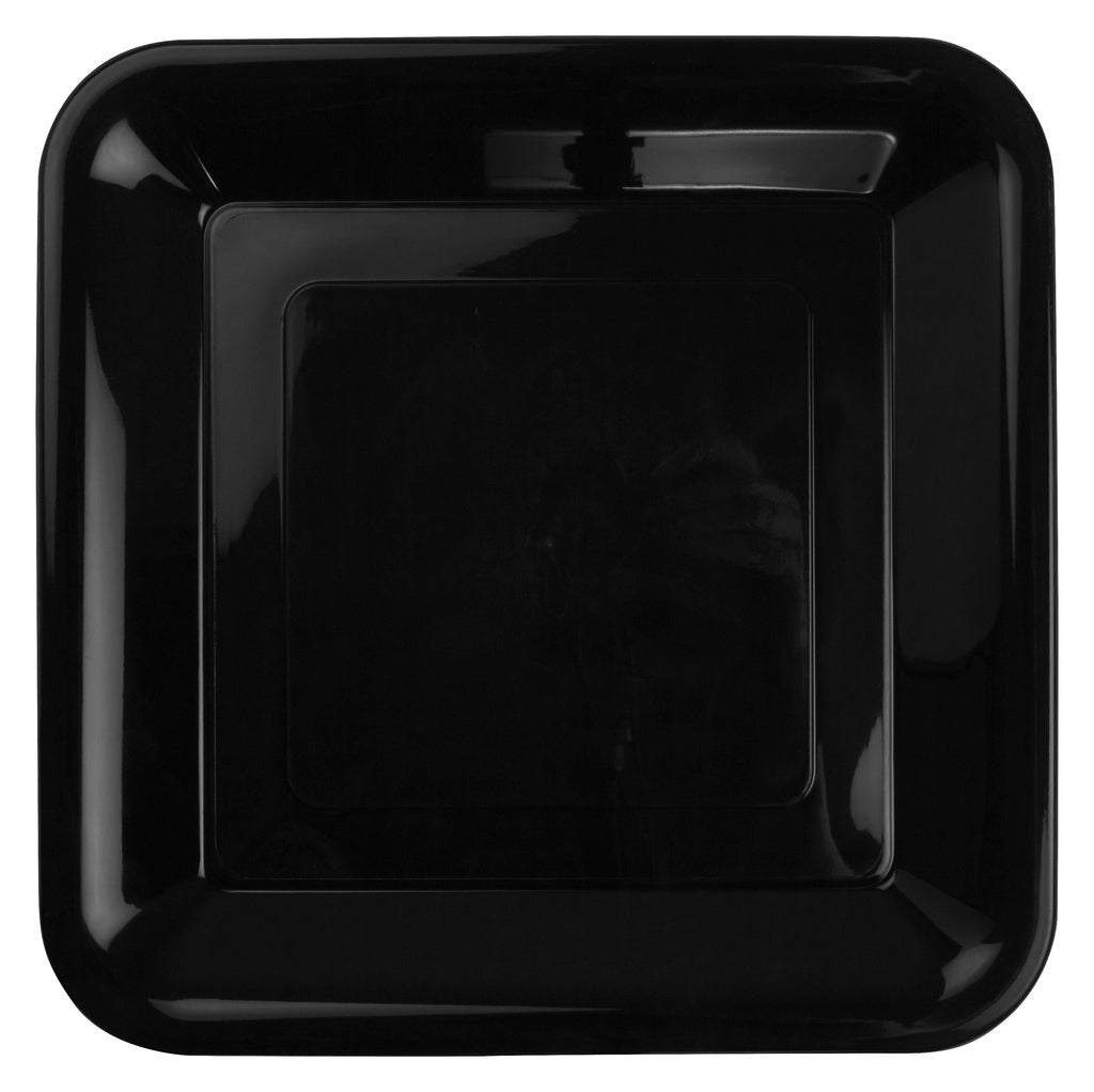 FS Square Banquet Plate 26cm Black 20Pk