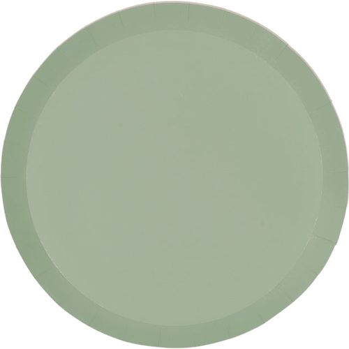 FS Paper Round Snack Plate 18cm Eucalyptus 20pk