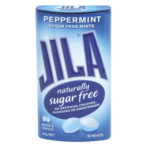 Jila Peppermint Tin Sugar Free 34gm