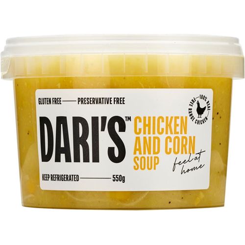 Dari's Chicken and Corn Soup 550g